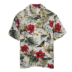 アロハシャツ メンズ 夏 レーヨン 半袖 和柄 花柄 総柄 開襟シャツ ALOHA レーヨン アロハ レーヨンシャツ ハイビスカス レーヨン100% オープンカラー 半袖シャツ 夏物 オープンカラーシャツ 送料無料 大きいサイズ ビッグサイズ big M L XL(LL) 3L(2XL,XXL) 4L(3XL) 5L(4XL)