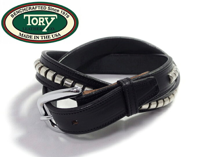 楽天市場】TORY LEATHERトリーレザーベルト スタッズベルト 1インチ 