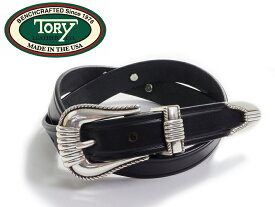 TORY LEATHER トリーレザーベルト ウエスタンベルト ブライダルレザー ブラックBRIDLE LEATHER WESTERN BIT BELT BLACK 2193 MADE IN USA