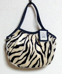 sisi ミニグラニーバッグ フェイクファー ゼブラシマウマ柄・アニマル柄 ちょっとそこまでに便利な布バッグ sisiバッグ
