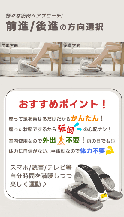 楽天市場】【座ったまま！電動ステッパー】健康器具 リハビリ 室内運動