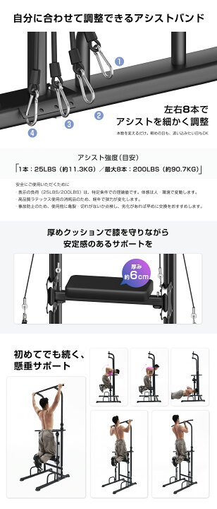 楽天市場】WASAI(ワサイ) 懸垂マシン 懸垂器具 ぶら下がり健康器 