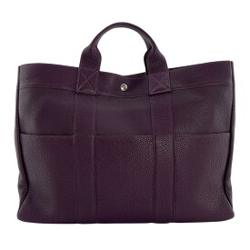 美品 HERMES エルメス フールトゥMM トートバッグ トゴ レザン パープル ユニセックス【中古】【送料無料】