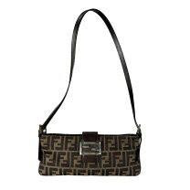 FENDI フェンディ ズッカ柄 バケット ショルダーバッグ イタリア製 