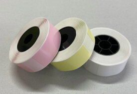 感熱ラベルロール紙 WS-HP3LC 和信テック ラベル紙 ラベルライターWS-HP3 WS-HP4用純正テープ【14mmx40mm ラベル1巻160枚】ホワイト・イエロー・ピンク 各1巻3巻セット