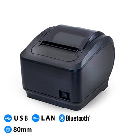 ロイバース スマレジ ユビレジ対応 レシートプリンター サーマルプリンター WS-K260L 和信テック POSレジ プリンター ミニプリンター コンパクト Windows Android iOS USB Lan Bluetooth PC スマホ タブレット 業務用【テスト用ロール紙：1巻付】【レシート幅：80mm】