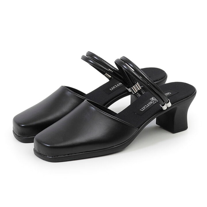楽天市場】オフィス サンダル レディース 美脚 ヒール 黒 ストラップ 