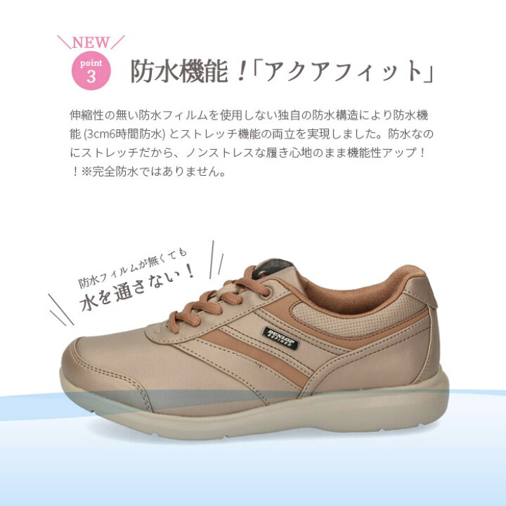楽天市場 Dunlop ダンロップ スニーカー 靴 レディース コンフォートシューズ 防水 リファインド ストレッチフィット 009wp 外反母趾 4e ワイズ Parade ワシントン靴店