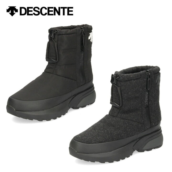 タグ付新品☆DESCENTE ブーツ レディース 24cm ブラック - ロングブーツ