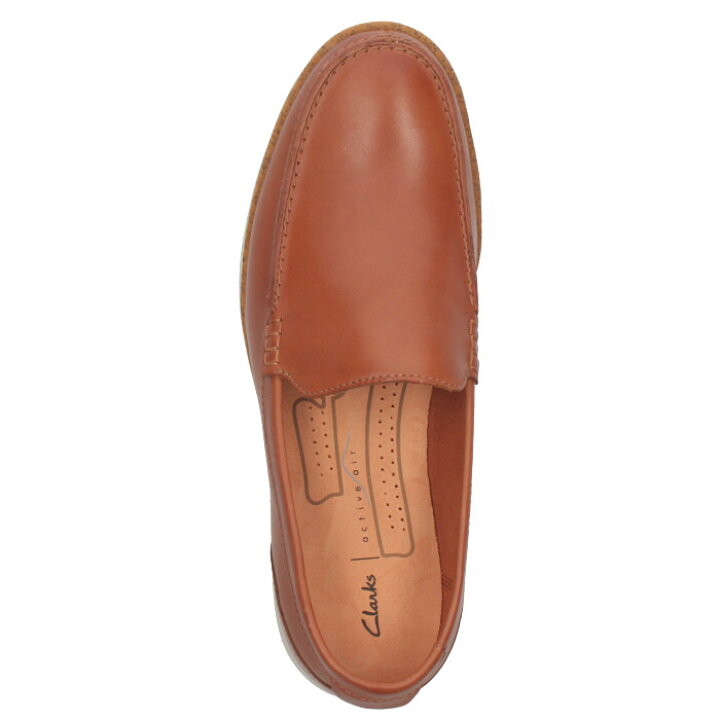 楽天市場 在庫限り Clarks クラークス メンズ ローファー スリッポン Fairford Step フェアフォード ステップ タン レザー ブラウン 靴 Parade ワシントン靴店