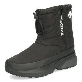 デサント レディース ウィンターブーツ ショート 防水 防寒 ブラック 黒 靴 DESCENTE ACTIVE WINTER BOOTS 10 DM1UJD10BK ファスナー