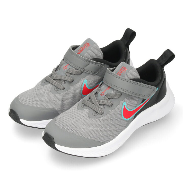 楽天市場 ナイキ キッズ スニーカー スター ランナー 3 Psv Da2777 008 グレー Nike Star Runner 3 Psv ベルクロ 耐久性 通気性 軽量 柔軟性 子供 セール Parade ワシントン靴店