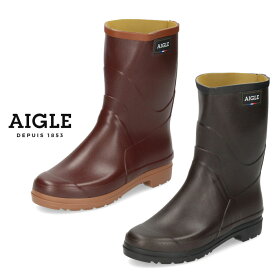 【マラソン限定クーポンで5%オフ】エーグル レインブーツ レディース シューズ 長靴 AIGLE ラバーブーツ ブラウン シュロ 茶色 ハーフ丈 ビソン2 ZZF3651 BISON L 2