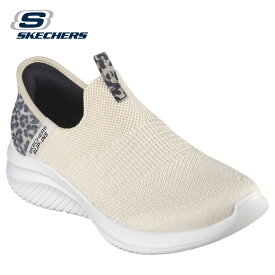 【土日祝もあす楽】SKECHERS レディース スリッポン スニーカー スケッチャーズ スリップインズ 149712 ウルトラ フレックス 3.0 レオパード ウォーキングシューズ セール