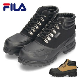 フィラ FILA メンズ ブーツ ウェザーテック ブラック 黒 ブラウン アウトドア 厚底 オールウェザー 1SF40122