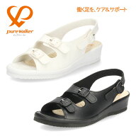 ナースシューズ オフィス サンダル ピュアウォーカー コンフォート PW7612 ナースサンダル 疲れにくい 厚…