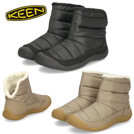 KEEN キーン レディース ブーツ 軽量 保温 暖か ハウザー フォールドダウン ブーツ 1027929 1027930 ブラック ベージュ リラックスシューズ 靴