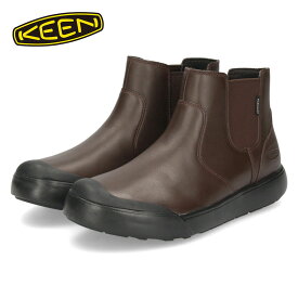 【楽天SS限定！5％オフCP】KEEN キーン レディース サイドゴアブーツ 防水ブーツ 防水 本革 エレナ チェルシー ウォータープルーフ 1027863 ELENA CHELSEA WP バイソン ブラウン 靴 シューズ