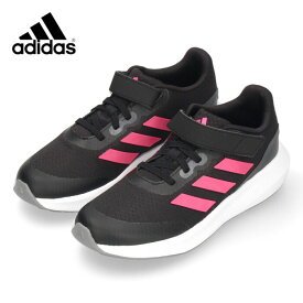 【20日はクーポンで5%オフ】アディダス キッズ スニーカー 子供靴 adidas CORE FAITO 2.0 EL K HP5875 ブラック ランニングシューズ 子供靴 黒 ベルクロ