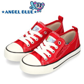 【クーポンで5％オフ！4日20時〜】エンジェルブルー スニーカー AngelBlue キッズ ジュニア AB-431 レッド ブラック ローカット 厚底 子供靴 靴 女の子 ガールズ 学校 通学 ファスナー