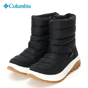コロンビア スノーブーツ レディース ブーツ スノートロット ミッド 防寒 保温 防水 滑りにくい サイドジップ ウォータープルーフ オムニヒート ブラック 黒 ホワイト Columbia BL9165