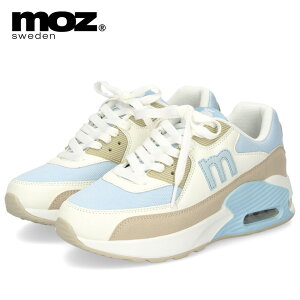 モズ スニーカー レディース 厚底 エアクッション moz 402502 カジュアル シューズ 靴 黒 歩きやすい 軽量 疲れない 通勤 通学 普段使い お出かけ 旅行