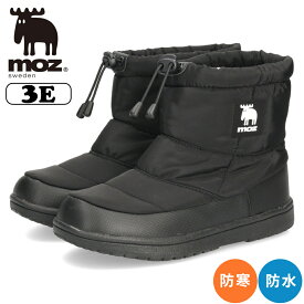 moz モズ ブーツ あったか レディース 防水 3E 歩きやすい 疲れない 撥水 ウィンターブーツ ショートブーツ スノーブーツ スノトレ 227001 黒 ブラック 幅広 靴 シューズ 北欧 ブランド