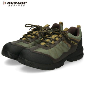【ポイント2倍】 ダンロップ リファインド スニーカー メンズ 防水 幅広 4E 軽量 DU6009 U6009WP DUNLOP REFIND アウトドア ウォーキング トレッキング 防滑 滑りにくい冬 雪 普段使い 大きいサイズ 小さいサイズ 30cm 24cm 黒