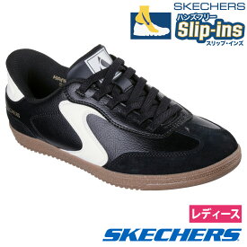 スケッチャーズ スリップインズ レディース スニーカー スリッポン 黒 白 Slip-ins ホットショット 185322 ハンズフリー シューズ SKECHERS