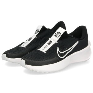 ナイキ スニーカー レディース 黒 厚底 ランニングシューズ NIKE インタラクト ラン イージーオン FV5591 001 ブラック/ホワイト