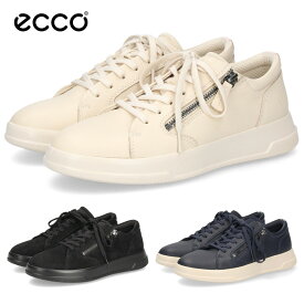 エコー ecco スニーカー レザースニーカー レディース 靴 223813 MOVE W ZIP LACE SNEAKER 本革 サイドジップ レースアップ コンフォートシューズ 快適な履き心地 カジュアル 母の日