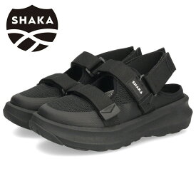 シャカ スニーカーサンダル レディース スポーツサンダル 厚底 SHAKA SK-325 つま先保護 クローズドトゥ カジュアル 普段使い おしゃれ ブラック 黒 ベージュ