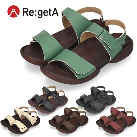 リゲッタ R279 バックベルト付きグミサンダル レディース サンダル Re:getA カジュアル コンフォート 履きやすい 歩きやすい 痛くない バックベルト 日本製
