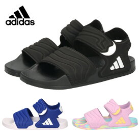 アディダス サンダル キッズ ジュニア アディレッタ 2 軽量 速乾 ベルクロ 面ファスナー 調節可能 adidas HQ0114 JS2515 JS4931