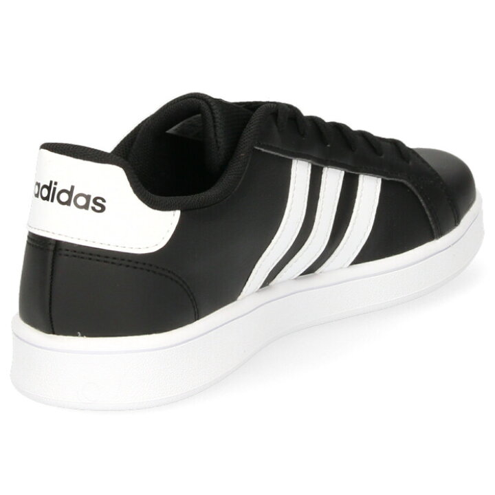 アディダス レディース キッズ スニーカー adidas GRANDCOURT K グランドコート K EF0103 ホワイト EF0102 ブラック シューズ 靴 セール Parade ワシントン靴店 アディダス ADIDAS アディダス コア 白色 ホワイト 黒色 ブラック GR.1P