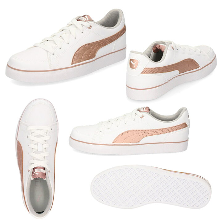 楽天市場 30 Off スニーカー プーマ Puma レディース キッズ コートポイント バルク Court Point Vulc V2 Bg 白 ホワイト 通学 シューズ 靴 セール Parade ワシントン靴店