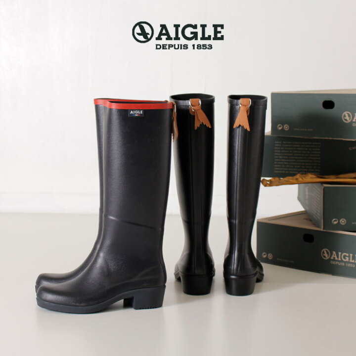 楽天市場 Aigle エーグル レインブーツ レディース ミスジュリエットa Mis Juliette A 2 長靴 ロング 正規品 黒 ネイビー ブラック Parade ワシントン靴店