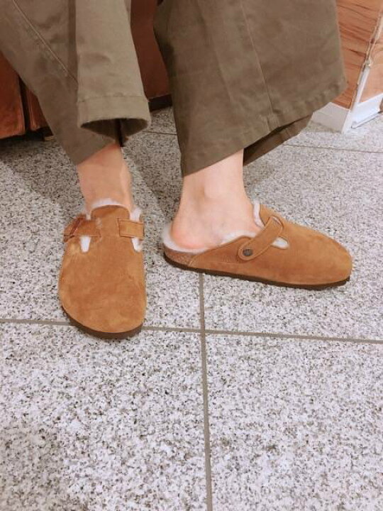 楽天市場】ビルケンシュトック BIRKENSTOCK ボストン ファー ボア 