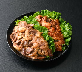 鹿児島黒牛のホルモンのタレ味と旨辛味の詰合せ(合計2.1kg・300g×7P)