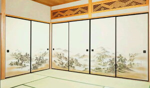襖紙 6枚組 ふすま紙 6枚柄 高級織物  taka52to501