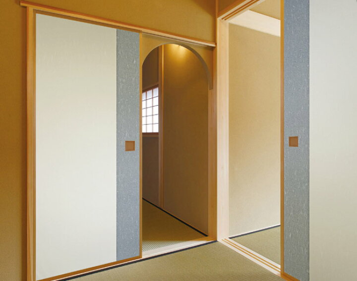 楽天市場 ふすま紙 張替えセット 襖紙 621 和モダン おしゃれ 洋風 Diy 襖 ふすま 掛け軸屋 和紙苑