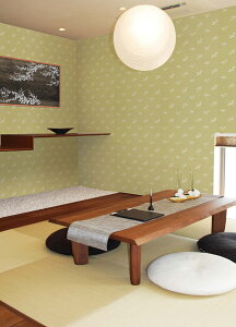 ふすま紙 DK-3257【薄黄緑】(ふすま紙/おしゃれ/壁紙/襖紙/ふすま/襖/お値打ち価格/張替/モダン/張替え/張り替え)