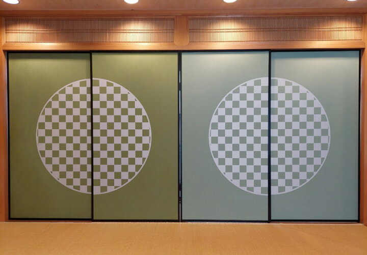 楽天市場 オリジナル ふすま紙 丸市松 おしゃれ 和モダン 洋風 リメイク 襖紙 張替え 襖 ふすま 掛け軸屋 和紙苑