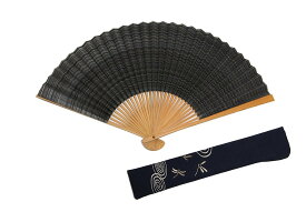 【クーポン配布・ポイント増量中！】扇子 男性用 トンボ 紳士 メンズ 霞 黒 京都職人 手作り おすすめ 着物小物