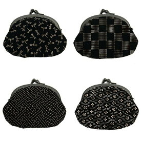 【クーポン配布・ポイント増量中！】がま口 財布 小銭入れ 【全8柄】メンズ 京都職人手作り 印伝調 家紋 猫 ふくろう 着物小物 おしゃれ【レディースコインケース】