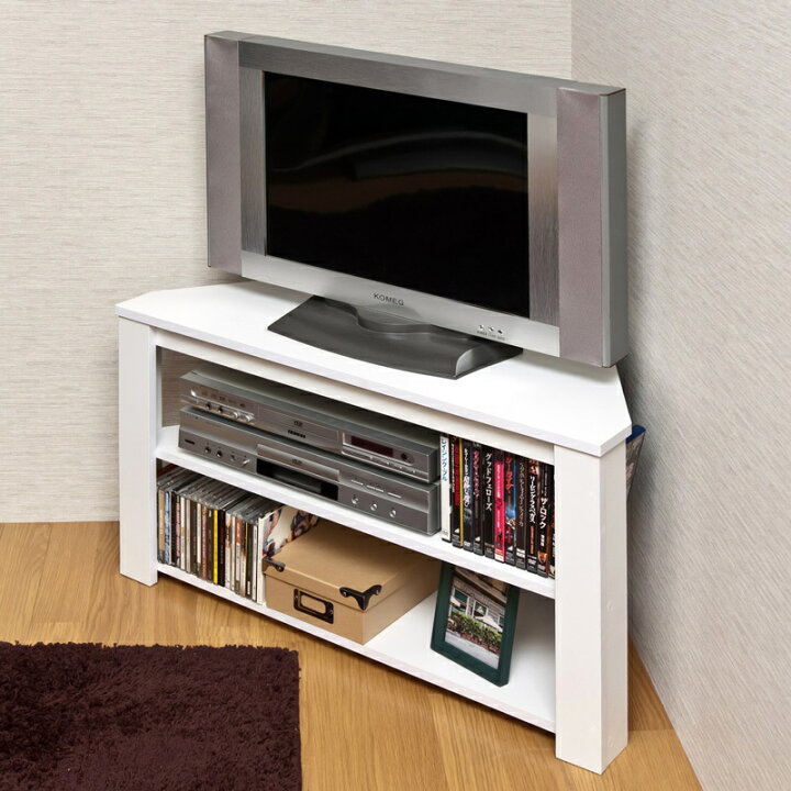 楽天市場】Wega コーナーTVボード WAL/WH 家具 背面コード シンプル 