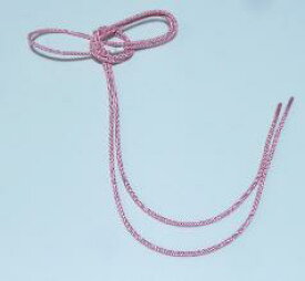 飾り紐8ピンク、振袖帯結び、袋帯変わり結び飾り紐