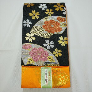 踊り帯 仕立て四寸帯 女半幅帯 (S-4430)《寸法》幅15cm 長さ3m50cm《品質》縦糸ポリエステル 横糸レーヨン