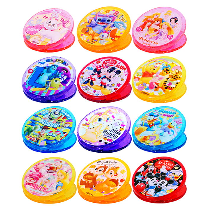楽天市場 24個セット ディズニーまんまるクリップ ディズニー Disney 文具 綴じる 景品 イベント ランチ景品 子ども会 子供会 お祭り問屋 ネットｄｅ縁日 わっしょい村