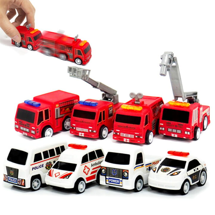楽天市場】【24個セット】世界のプルバック緊急車3 プルバックカー 